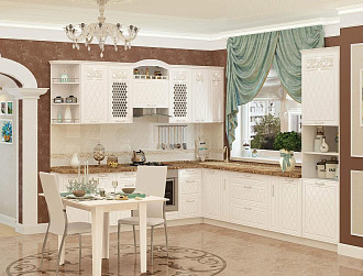 Кухонный гарнитур угловой Тиффани 18 (ширина 270x320 см)