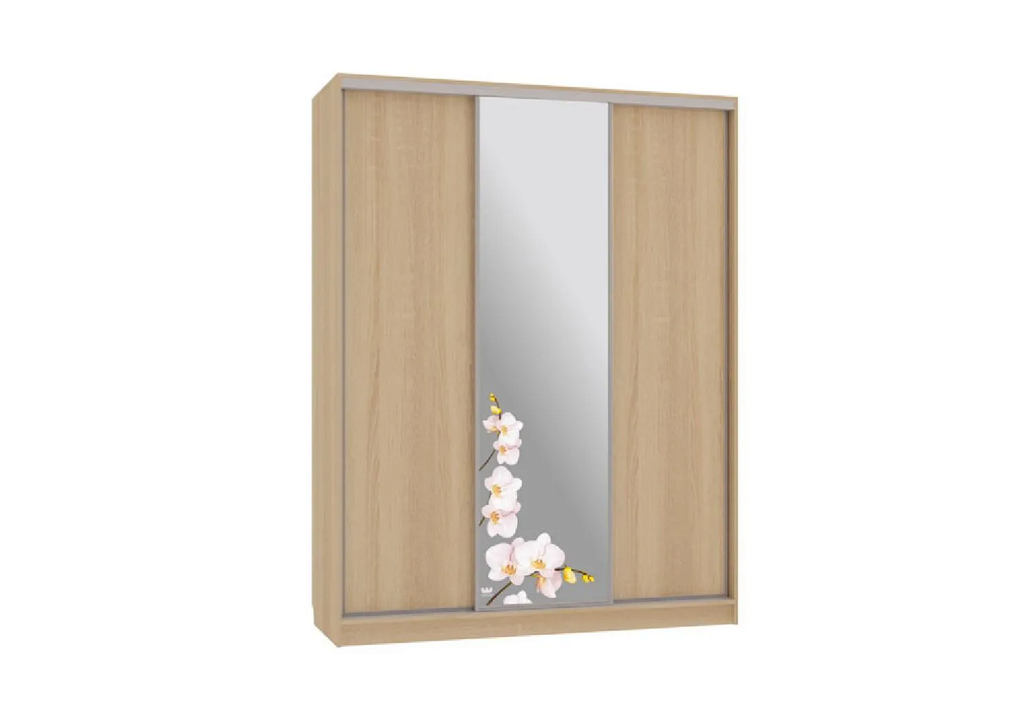 Шкаф-купе Бассо 1-600 орхидеи дуб сонома