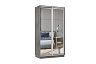 Шкаф-купе двухдверный Арго бетон