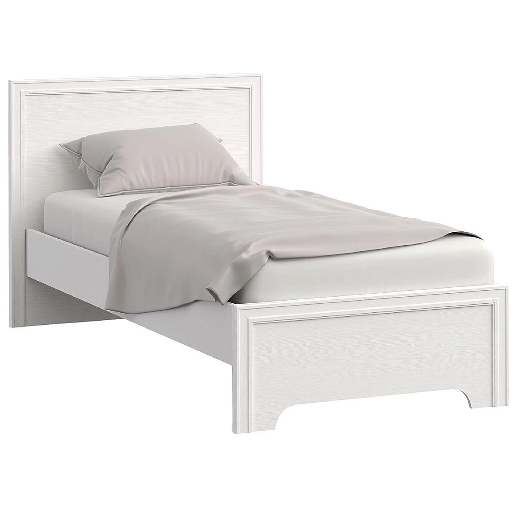 Кровать односпальная 90х200 Montreal белый