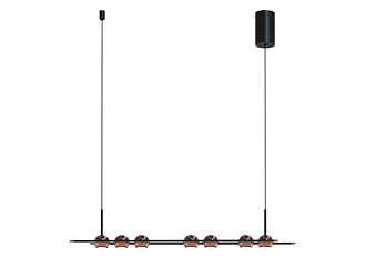 Подвесная люстра Sturm L800*W65*H1500/1675 7*LED*4W Ангстрем