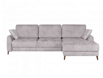 Угловой диван Монако с канапе 97/19, Серый, Ткань Tornado Silver Home Collection