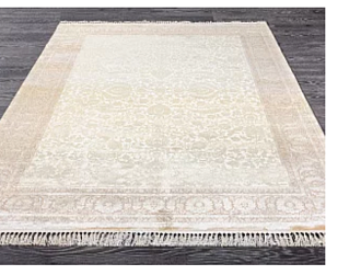 Турецкий ковер из бамбукового шёлка «UNIQUE SILK» 9070B-KEM-KREM 50 x 80 см Мир ковров