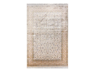 Иранский ковер из шёлка и модала «MASTERPIECE QUM» 012-23-1510-CREAM Katrin 200 x 300 см Мир ковров