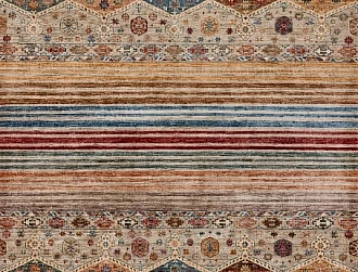 Пакистанский ковер из шерсти «SHAWL KANDI» MULTY-MULTY(168x242) 168 x 242 см Мир ковров