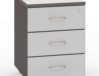 Тумба выкатная Стратегия серая