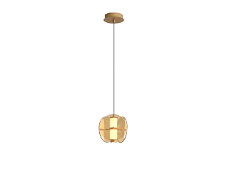 Подвес Fada (янтарный) D200*H210/1745 LED*7.2W Ангстрем