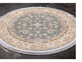 Иранский ковер из полиэфирного шёлка и акрила «ARMAN» ARNIKA-DBLU(Round) 120 x 120 см Мир ковров