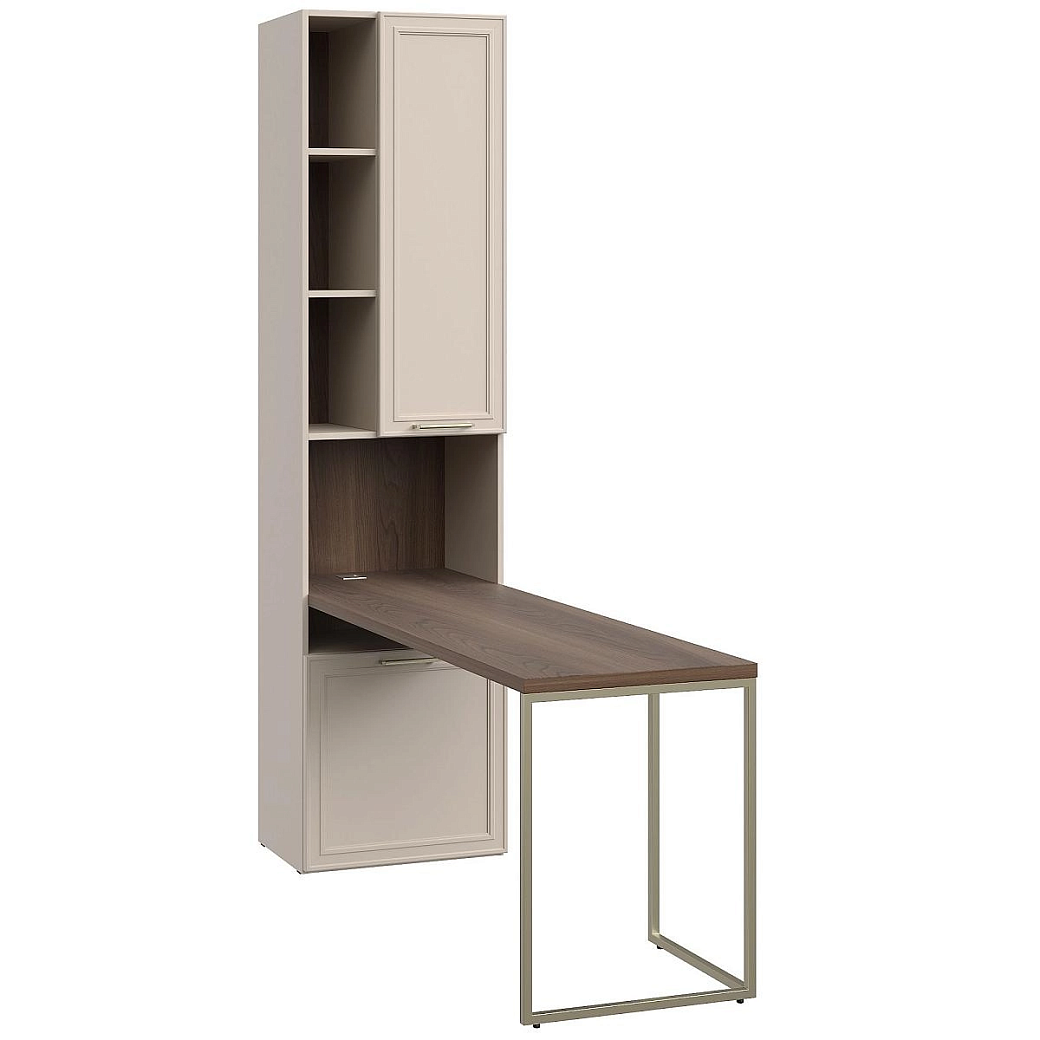 Стол письменный Монреаль беж со стеллажом