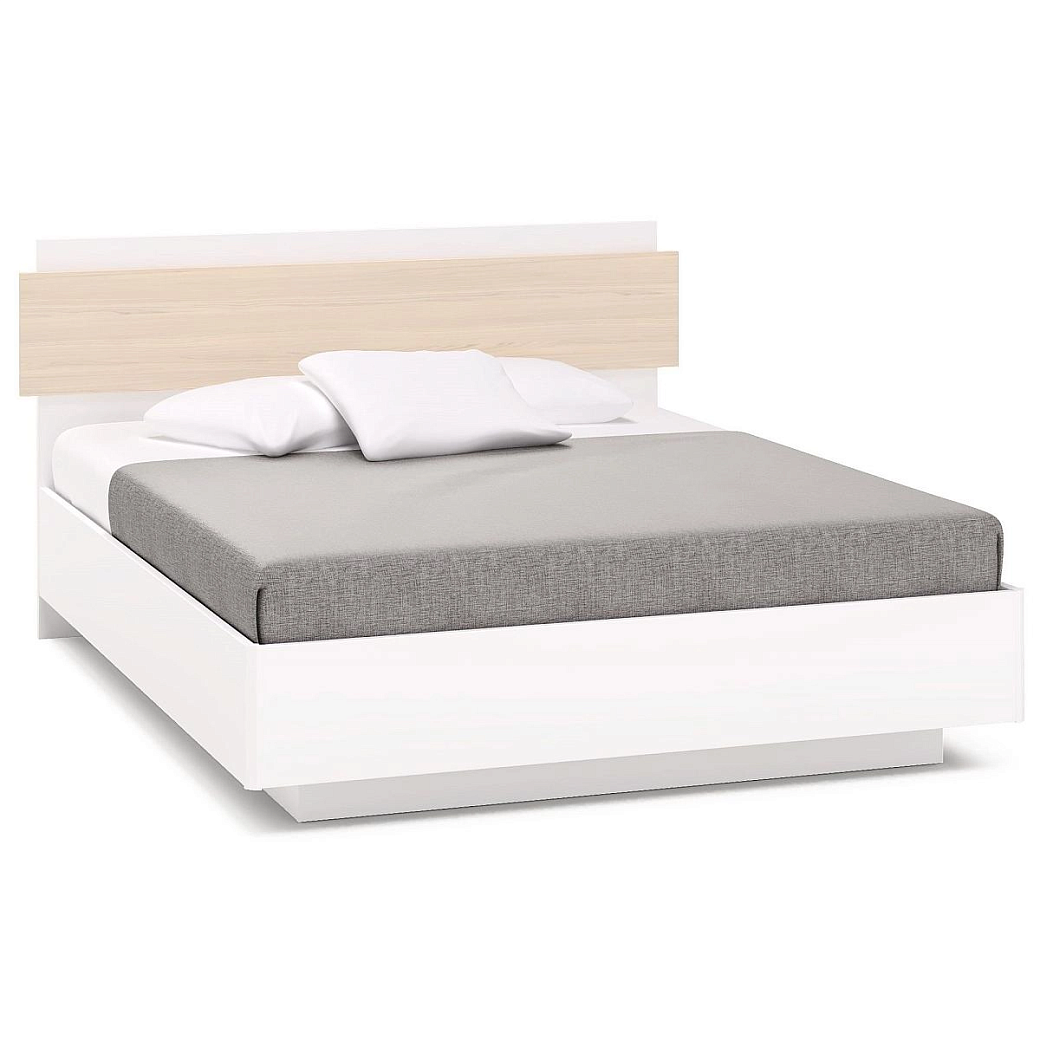 Кровать двуспальная 160х200 Chelsea,Rimini белая с подъемным механизмом