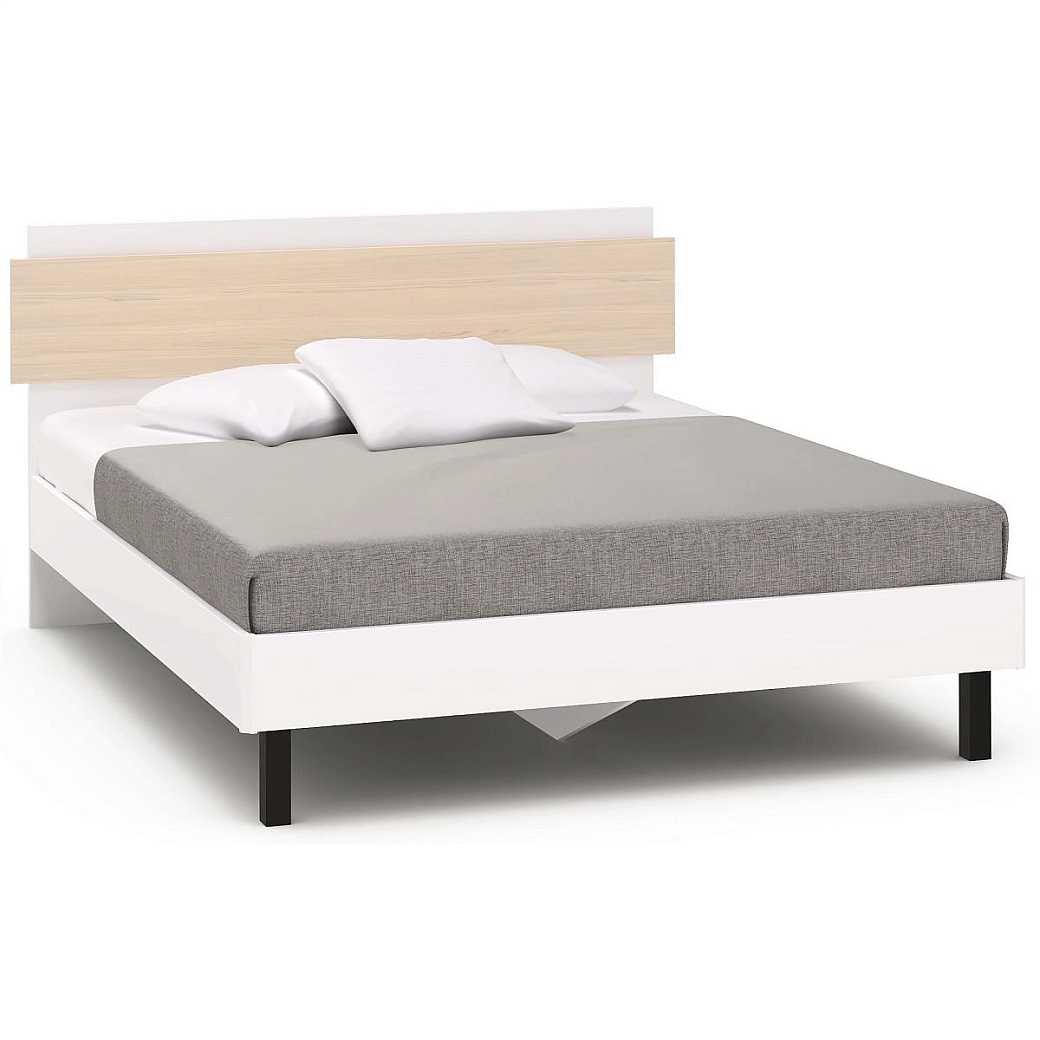 Кровать двуспальная 160х200 Chelsea,Rimini белая