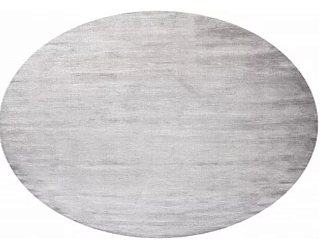 Индийский ковер из шерсти и арт-шёлка «MURUGAN» PLAIN-GRY-WAR-BN08/D106(Round) 249 x 249 см Мир ковров