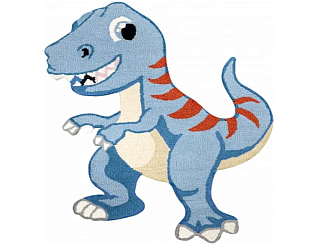 Индийский ковер из шерсти «FAUNA FUN» DINO-D-4 80 x 125 см Мир ковров