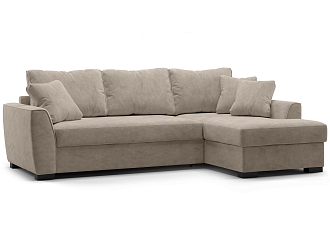 Диван угловой дельфин Като бежевый