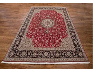 Иранский ковер из шерсти и шёлка «TABRIZ-FLORAL» 801-4487-IR Мир ковров