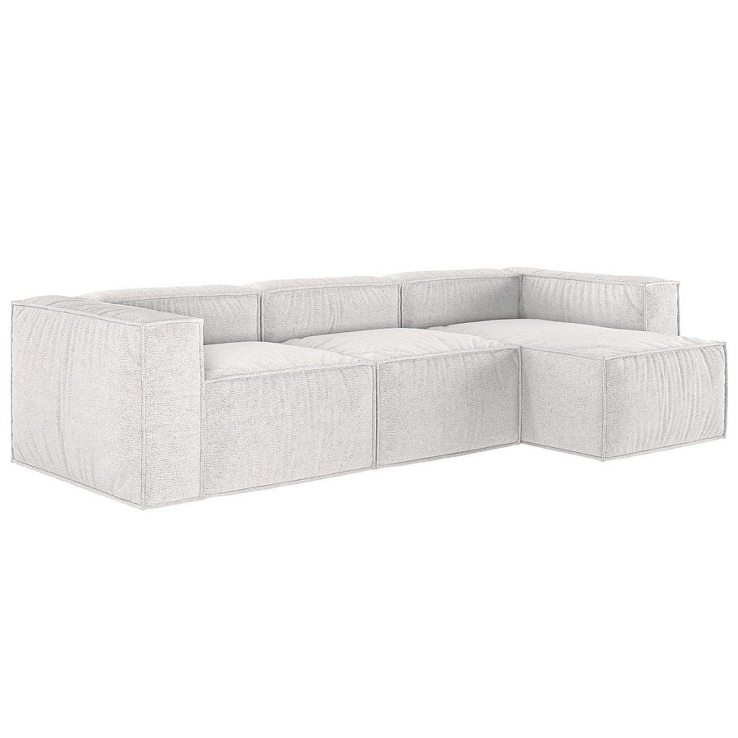 Диван Бриошь Ферст угловой пр\лев с широкими подлокотниками