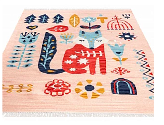 Индийский ковер из хлопка «ARCTIC KILIM» FOX-MLT 165 x 235 см Мир ковров