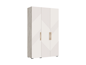 Шкаф 3-х створчатый Ирис дуб крафт серый / кашемир