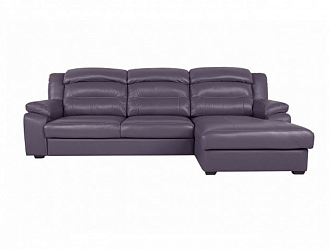 Угловой диван Модульный Денвер с канапе, Фиолетовый, Кожа Bellagio Lavender Home Collection