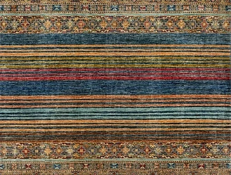 Пакистанский ковер из шерсти «SHAWL KANDI» MULTY-MULTY(205x256) 205 x 256 см Мир ковров