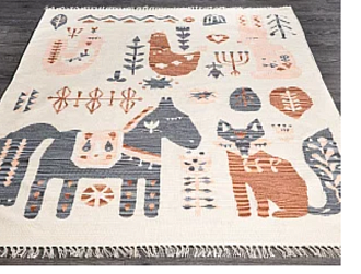 Индийский ковер из хлопка «ARCTIC KILIM» PONY-MLT 165 x 235 см Мир ковров