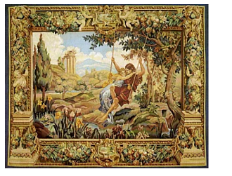 Китайский ковер из шерсти и шёлка «FINE TAPESTRY 18/22» 2200-B 157 x 183 см Мир ковров
