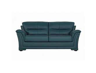 Диван Ливерпуль 3 р , Бирюзовый, Кожа Madras Luna Home Collection