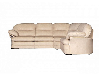 Угловой диван Брюссель с тумбой , Белый, Ткань Lambre 01 Home Collection