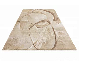 Индийский ковер из шерсти, шёлка и хлопка «HOLLYWOOD ART» CE6716-BEIGE-BROWN Мир ковров