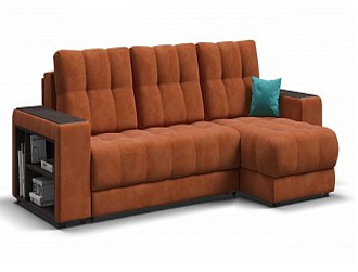 Угловой диван BOSS 3.0 XL велюр Alkantara оранж