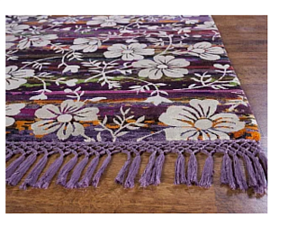 Непальский ковер из шерсти и шёлка «RUG STAR» BAISHAK WHITE SNOW-DEEP PURPLE BG 250 x 300 см Мир ковров