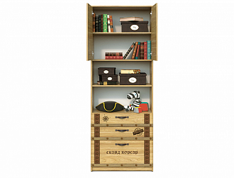 Шкаф книжный Корсар 1 Skand мебель - СКАНД
