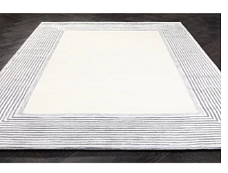 Индийский ковер из шерсти, арт-шёлка и хлопка «BORDER ART» BORDER-1 от 165 x 235 см Мир ковров