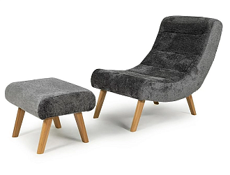 Кресло + пуф Сабья Альпина Shadow