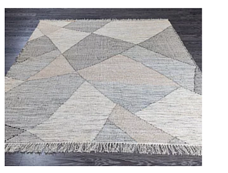 Индийский ковер из джута «MODERN KILIM» NATURAL-AQUA 200 x 300 см Мир ковров