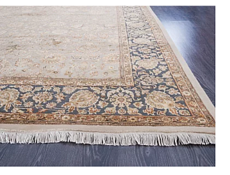 Индийский ковер из шерсти и шёлка «ENCHANTE» CE3008A-IVR-GRY 190 x 300 см Мир ковров