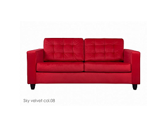 Диван Камелот 2 р, Красный, Ткань Sky velvet col08 Home Collection
