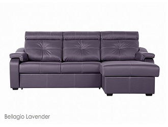 Угловой диван Модульный Кёльн с канапе , Фиолетовый, Кожа Bellagio Lavender Home Collection