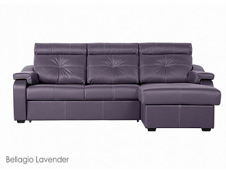 Угловой диван Модульный Кёльн с канапе , Фиолетовый, Кожа Bellagio Lavender Home Collection