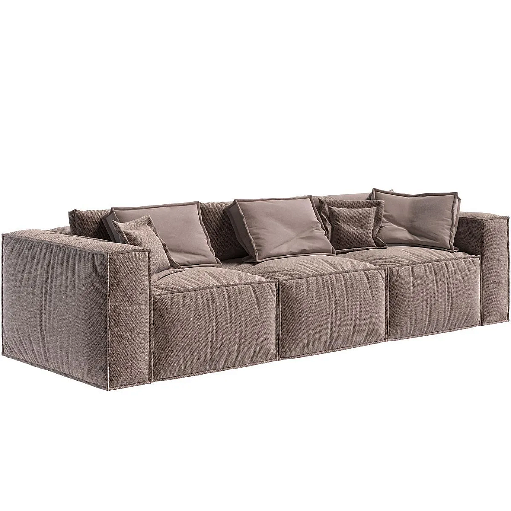 Диван Бриошь Мемори 3-х местный Оптимум без подушек