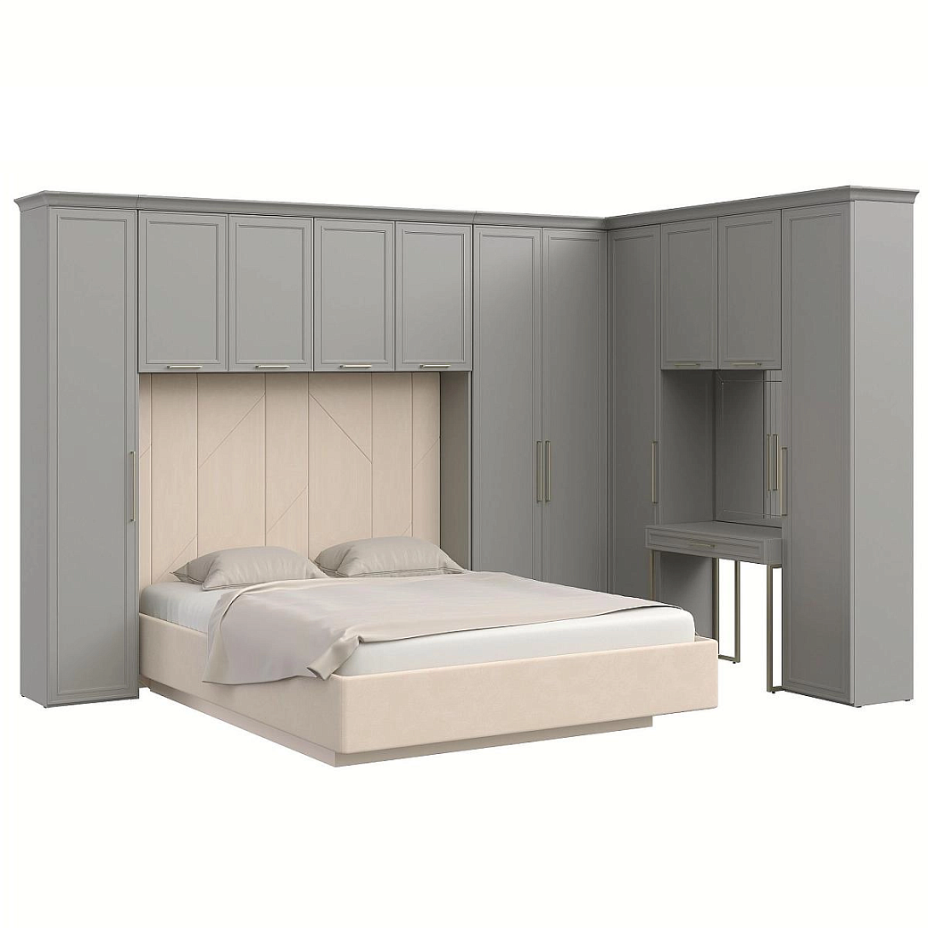 Комплект для спальни Монреаль серый №06