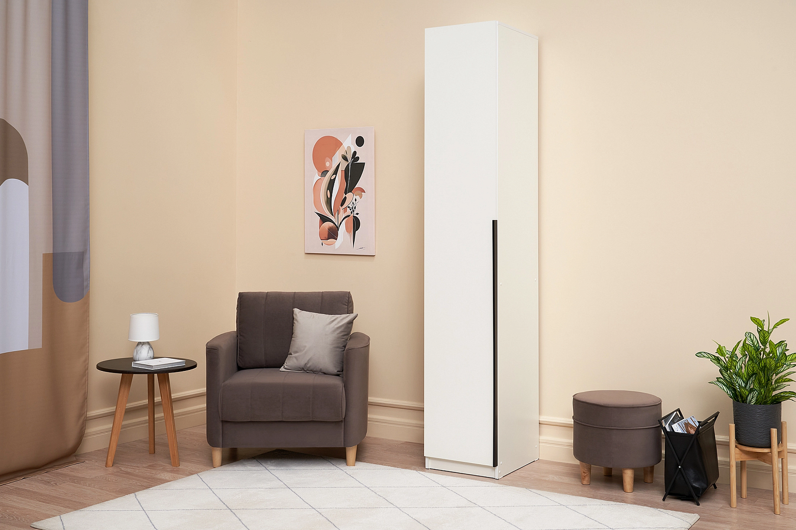 Пенал Тивина белый текстурный