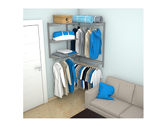 Гардеробная №20, серая.