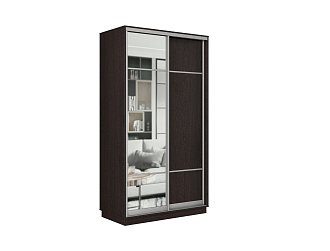Шкаф-купе двухдверный Проксима венге